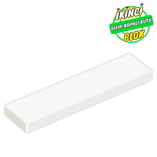 LEGO® 1 x 4 Düz Plaka Beyaz Sıfır