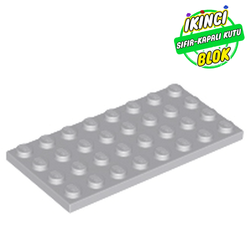 LEGO® 4 x 8 Plaka Açık Mavimsi Gri Sıfır