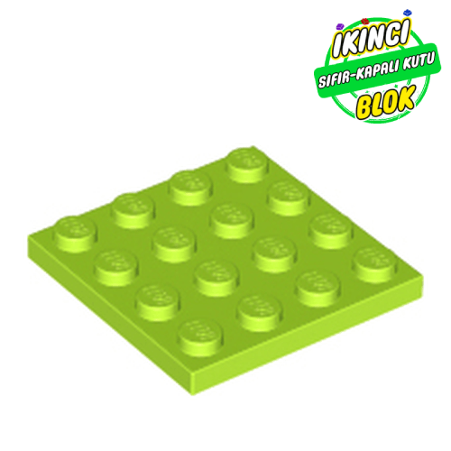 LEGO® 4 x 4 Plaka Limon Yeşili Sıfır