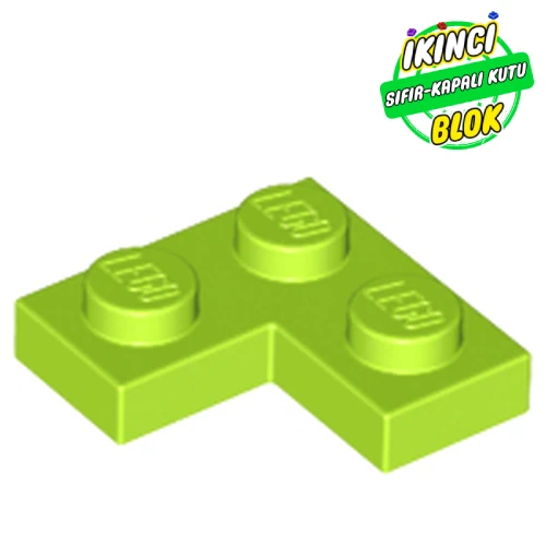 LEGO® Plate 2 x 2 Corner Limon Yeşili Sıfır