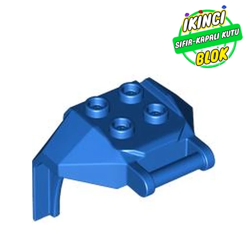 LEGO® Plate Special, 2 x 2 Studs and Handle, Closed Ends (Mech Chest Plate / Armor) Mavi Sıfır
