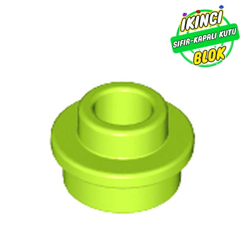 LEGO® Plate Round 1 x 1 with Open Stud Limon Yeşili Sıfır