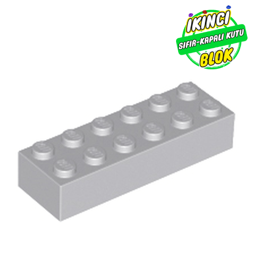 LEGO® 2 x 6 Tuğla Açık Mavimsi Gri Sıfır