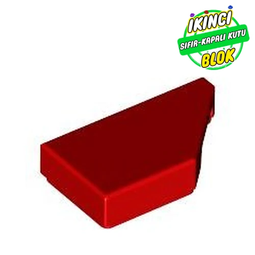 LEGO® 1 x 2 Köşe Düz Plaka Sağ Kırmızı Sıfır
