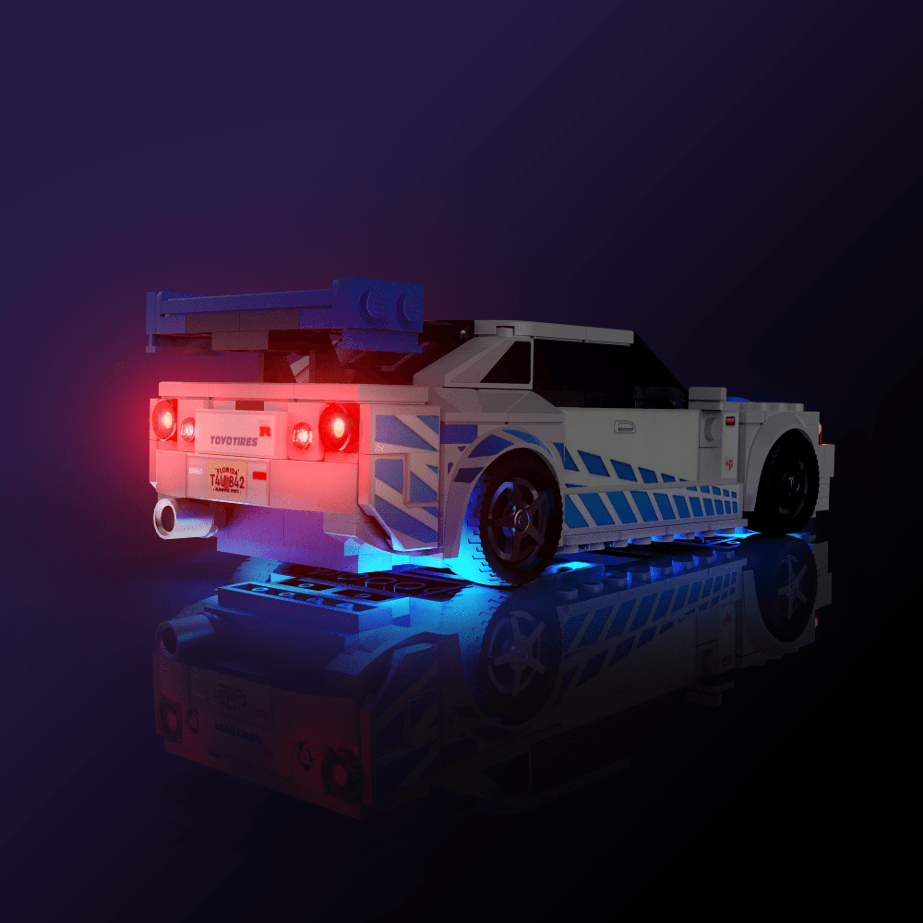 LEGO® 76917 Speed Champions 2 Fast 2 Furious Nissan Skyline GT-R (R34) Işık Kiti