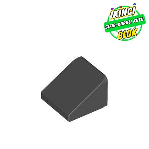 LEGO® 1 x 1 x 2/3 Eğimli Tuğla Koyu Mavimsi Gri Sıfır