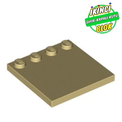 LEGO® Plate Special 4 x 4 with Studs on One Edge [Plain] Bej Sıfır