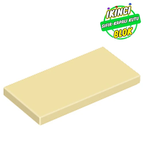 LEGO® Tile 2 x 4 with Groove Bej Sıfır