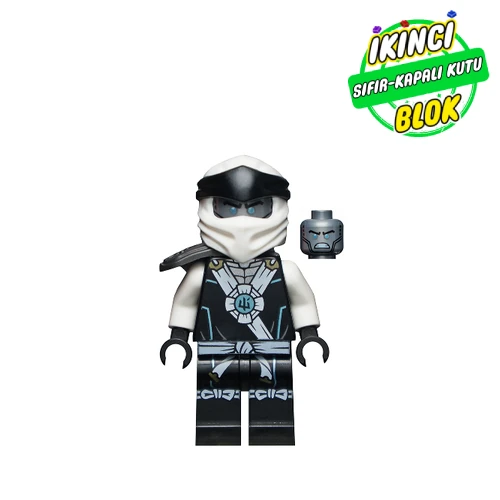 LEGO® Minifigür Zane - Legacy, Black Torso, Black Legs, White Wraps, Katana Holder Sıfır njo0635