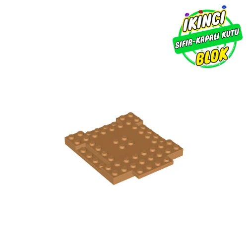 LEGO® Plate Special 8 x 9 x 2/3 with 1 x 4 Recessed Orta Nugat Sıfır