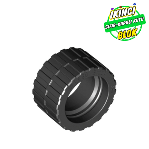 LEGO® 24 x 14 Geniş Lastik Siyah Sıfır