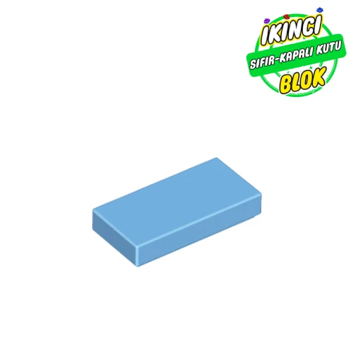 LEGO® Tile 1 x 2 with Groove Orta Mavi Sıfır