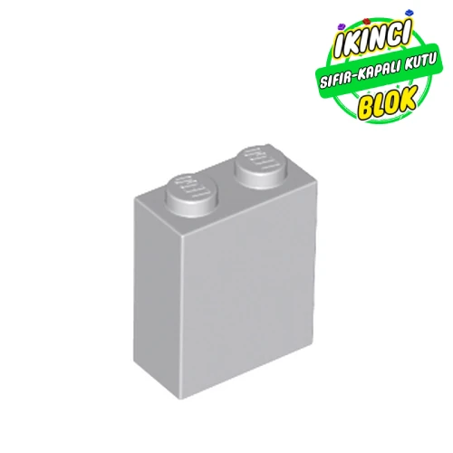 LEGO® Brick 1 x 2 x 2 with Inside Stud Holder Açık Mavimsi Gri Sıfır