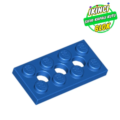 LEGO® Technic Plate 2 x 4 [3 Holes] Mavi Sıfır