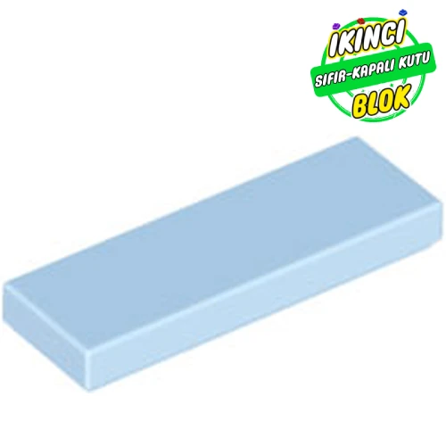 LEGO® Tile 1 x 3 Parlak Açık Mavi Sıfır
