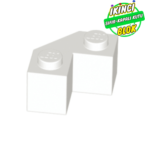 LEGO® 2 x 2 Modifiye Köşe Kesikli Tuğla Beyaz Sıfır