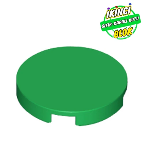 LEGO® 2 x 2 Kavisli Düz Plaka Yeşil Sıfır