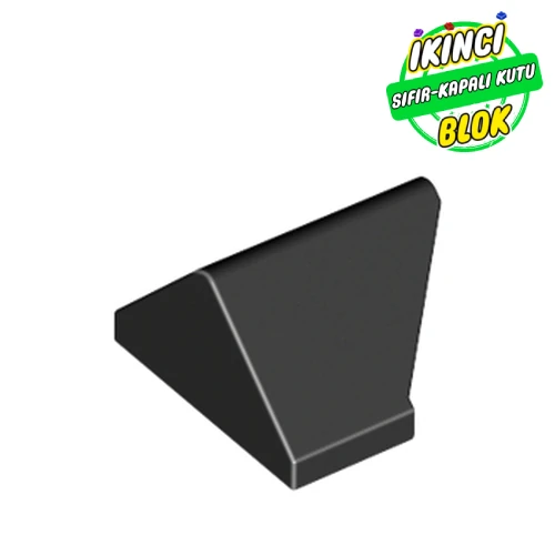 LEGO® Slope 45° 2 x 1 Double / Inverted with Bottom Stud Holder Siyah Sıfır