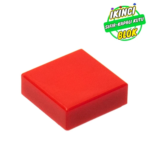 LEGO® Tile 1 x 1 with Groove Kırmızı Sıfır