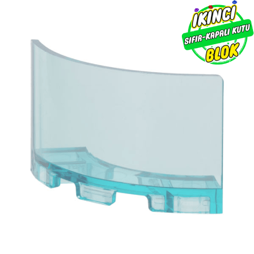 LEGO® 3 x 3 x 2 Kavisli Panel Şeffaf Açık Mavi Sıfır