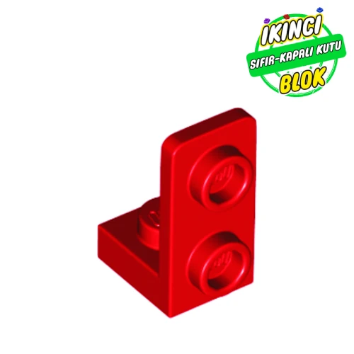 LEGO® Bracket 1 x 1 - 1 x 2 Inverted Kırmızı Sıfır