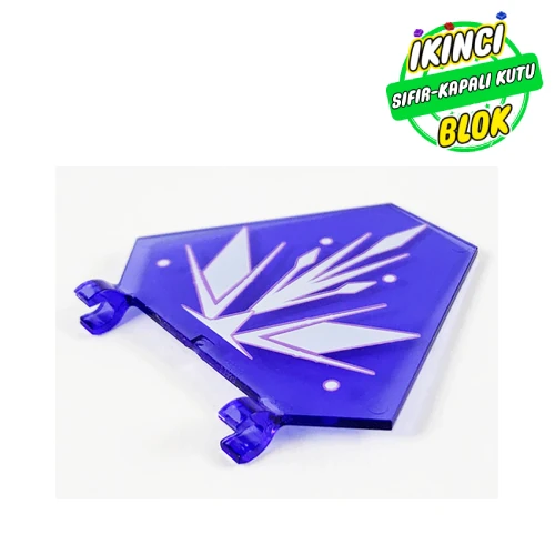 LEGO® 5 x 6 Bayrak Kristal Desenli Şeffaf Mor Sıfır