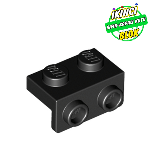 LEGO® 1 x 2 ve 1 x 2 Braket Siyah Sıfır