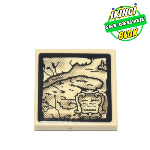 LEGO® Tile 2 x 2 with Groove Bej Sıfır