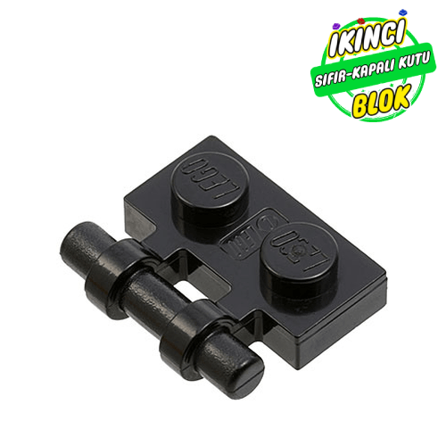 LEGO® 1 x 2 Modifiye Plaka Bar Çubuklu Siyah Sıfır