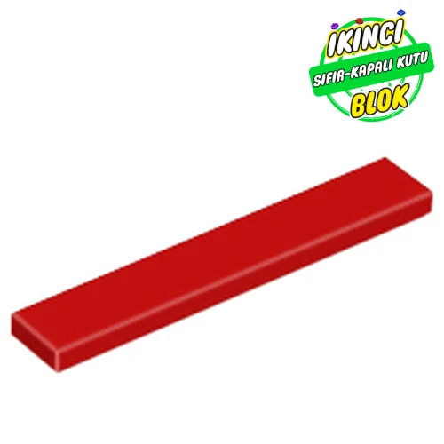 LEGO® Tile 1 x 6 with Groove Kırmızı Sıfır