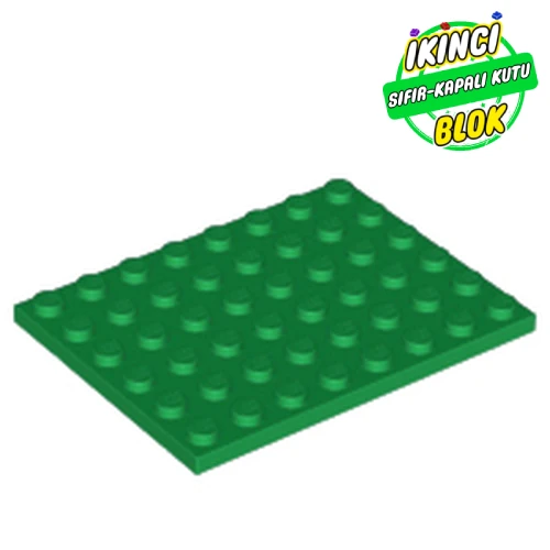 LEGO® Plate 6 x 8 Yeşil Sıfır