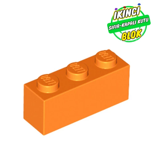 LEGO® 1 x 3 Tuğla Turuncu Sıfır
