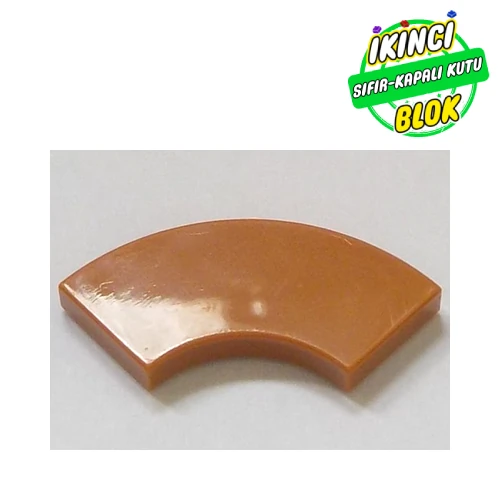 LEGO® Tile 2 x 2 Curved, Macaroni Orta Nugat Sıfır