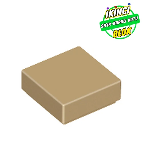 LEGO® Tile 1 x 1 with Groove Koyu Bej Sıfır