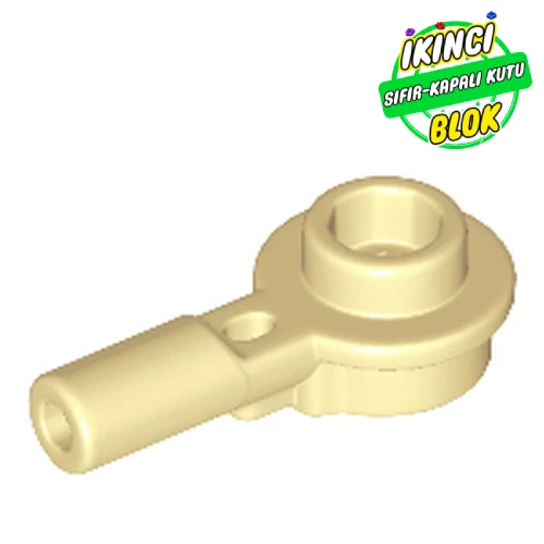 LEGO® Plate Round 1 x 1 with Hollow Stud and Horizontal Bar 1L Bej Sıfır