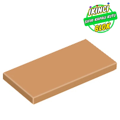 LEGO® Tile 2 x 4 with Groove Orta Nugat Sıfır
