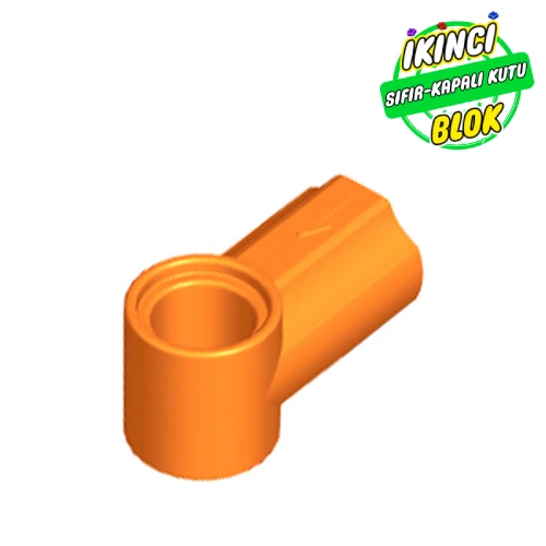 LEGO® Aks ve Pin Bağlayıcısı Açılı #1 Turuncu Sıfır