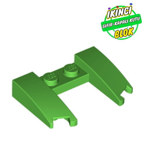 LEGO® 3 x 4 x 2/3 Kavisli Ortası Boş Araç Kaputu Parlak Yeşil Sıfır