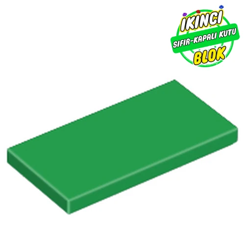 LEGO® Tile 2 x 4 with Groove Yeşil Sıfır