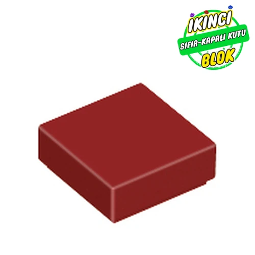 LEGO® Tile 1 x 1 with Groove Koyu Kırmızı Sıfır
