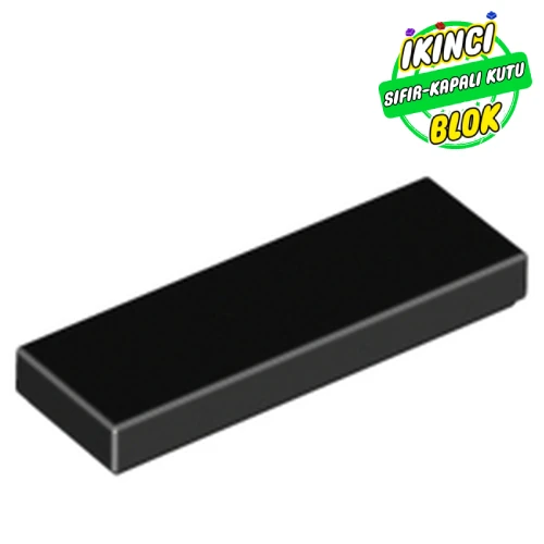 LEGO® Tile 1 x 3 Siyah Sıfır