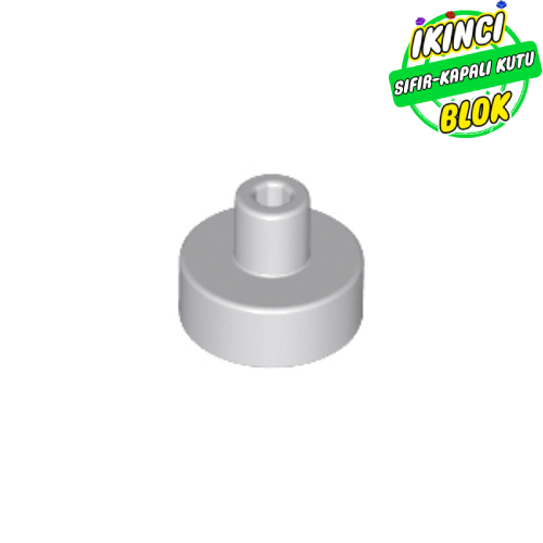 LEGO® 1 x 1 Bar ve Pim Tutuculu Kavisli Plaka Açık Mavimsi Gri Sıfır