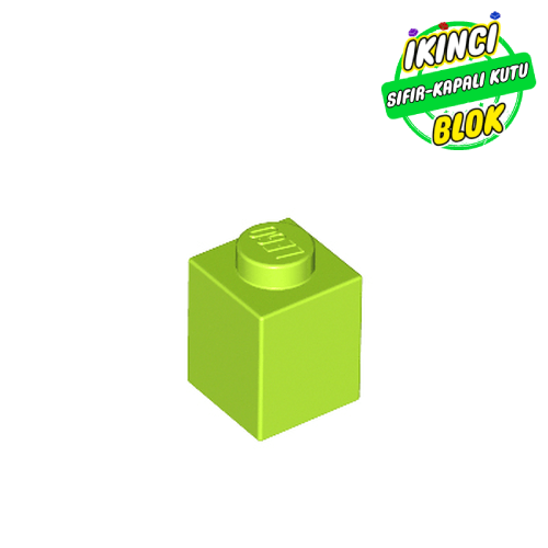 LEGO® 1 x 1 Tuğla Limon Yeşili Sıfır