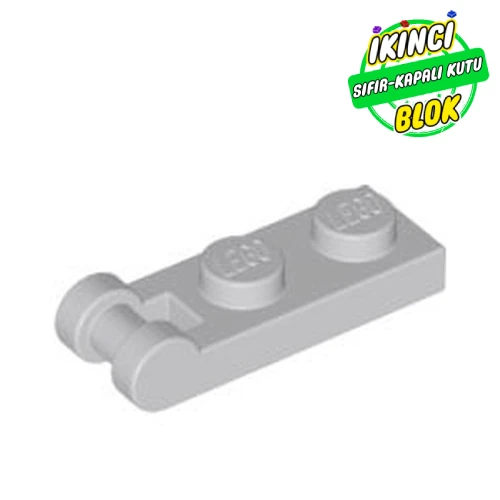 LEGO® Plate Special 1 x 2 with Handle on End [Closed Ends] Açık Mavimsi Gri Sıfır
