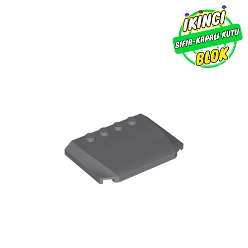 LEGO® 4 x 6 x 2/3 Kaput Koyu Mavimsi Gri Sıfır