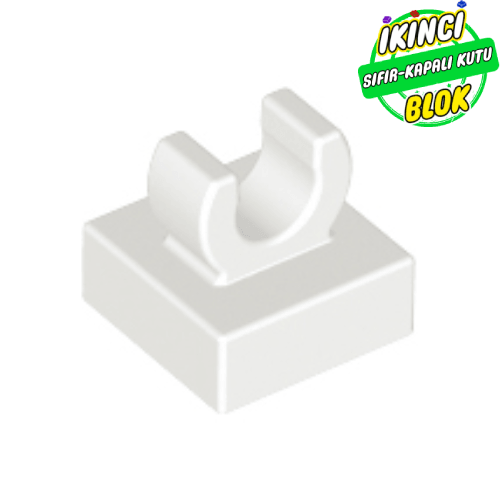 LEGO® 1 x 1 Modifiye Üst Bağlantılı Plaka Beyaz Sıfır