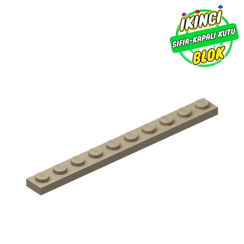 LEGO® Plate 1 x 10 Koyu Bej Sıfır