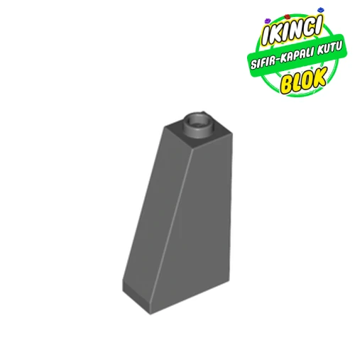 LEGO® Slope 75° 2 x 1 x 3 with Hollow Stud Koyu Mavimsi Gri Sıfır