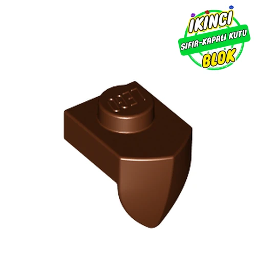 LEGO® Plate Special 1 x 1 with Vertical Tooth Kırmızımsı Kahverengi Sıfır