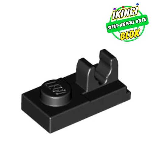 LEGO® Plate Special 1 x 2 [Top Clip] Siyah Sıfır